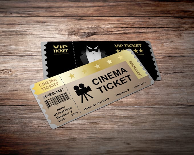 design professional event tickets for parties and concerts