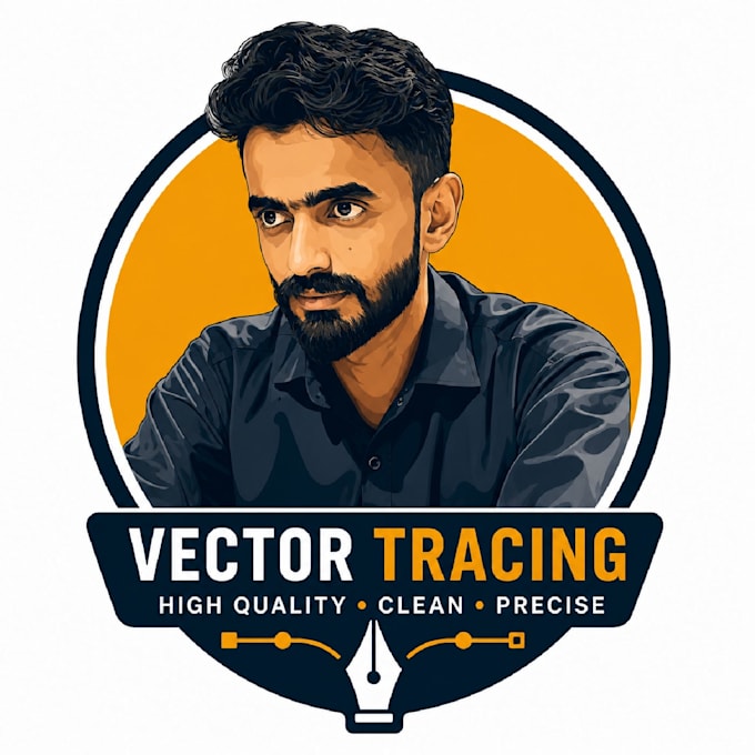 manual vector tracing, vector logo, redo, raster to vector