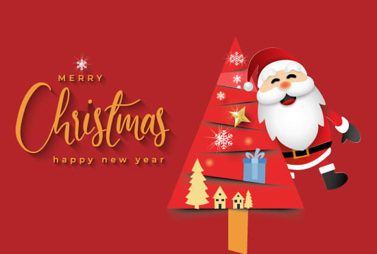 design christmas card and banner