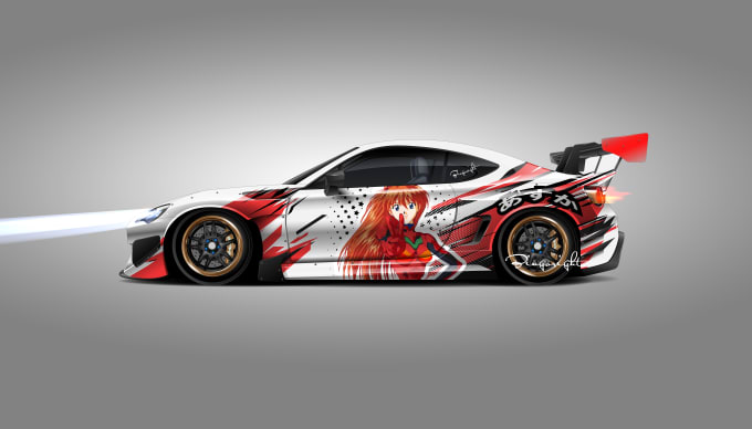 Design a racing anime wrap livery car or any vehicle by Bingoright | Fiverr