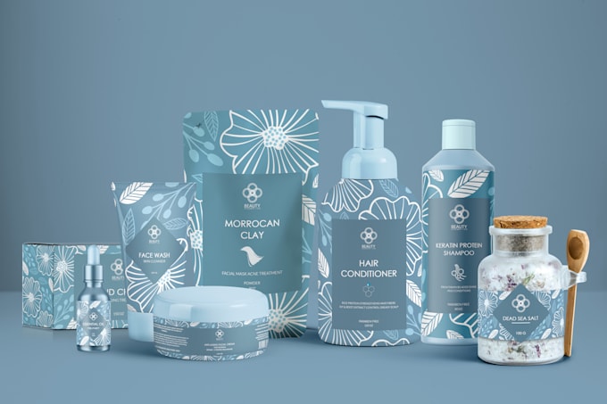 design product label  packaging box, and cosmetic family