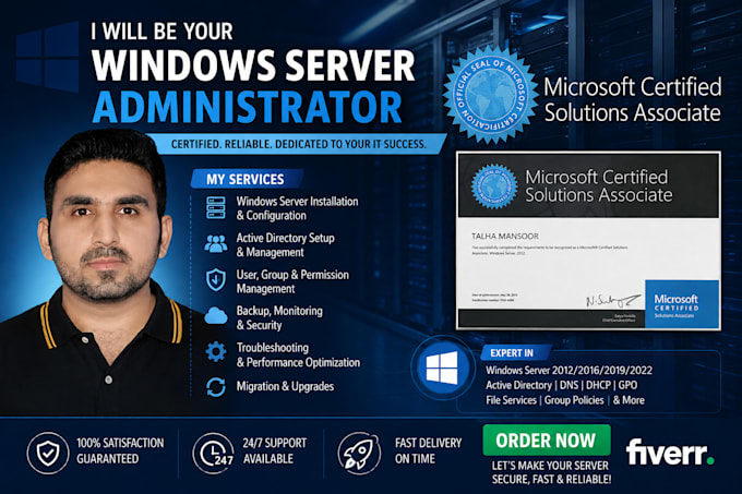 windows servers setup, windows servers installations