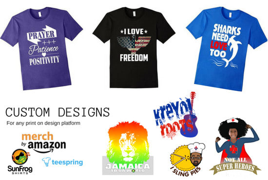 design trendy custom merch by amazon t shirts