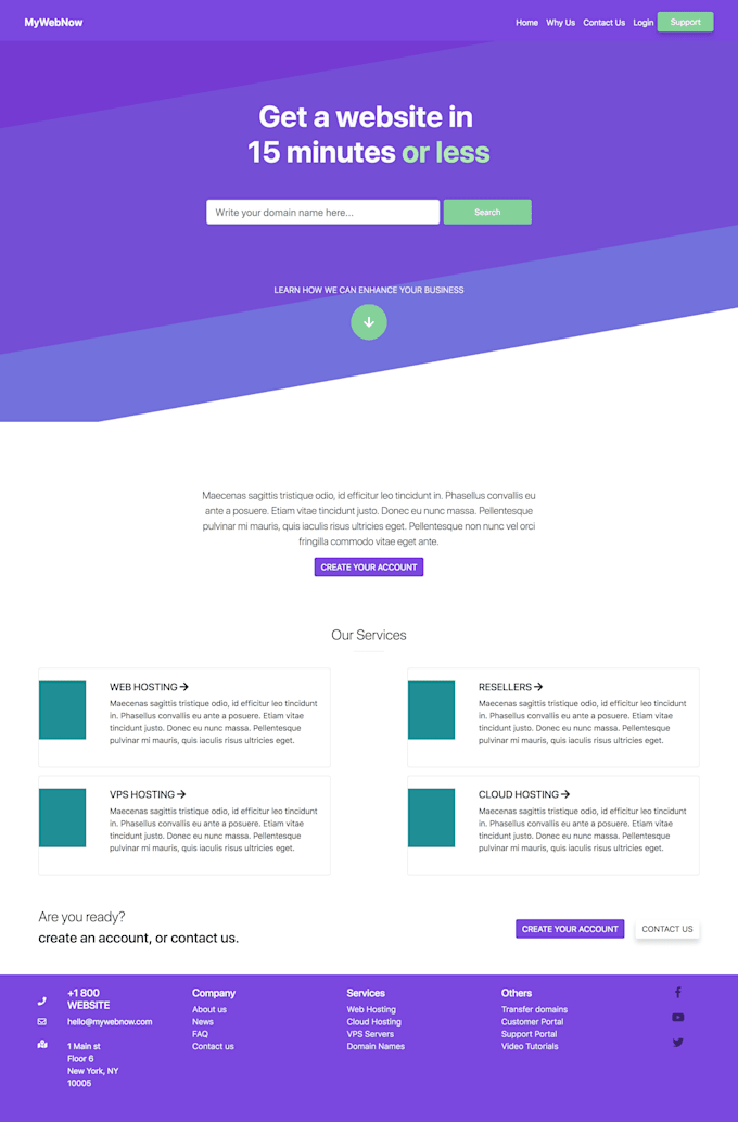 Create html website from your design from pdf, psd, sketch by Wrmena ...
