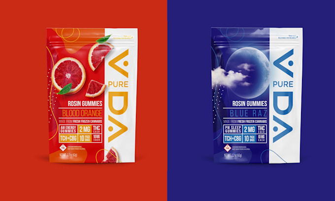 design premium pouch packaging, mylar bags, and product labels