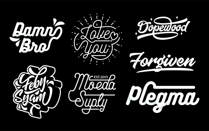 Make a unique custom handrawn typography logo or t shirt by Aftershift ...
