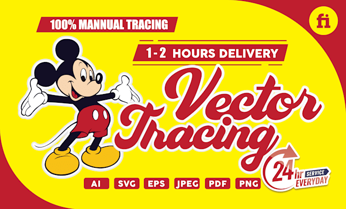 perfectly trace, redraw logo or image in vector