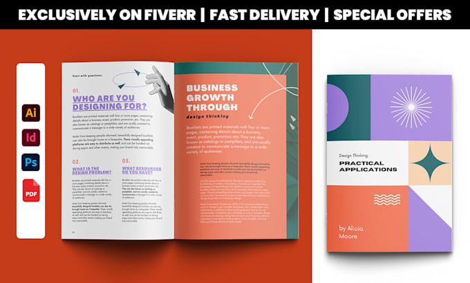 design company profile, business brochure, proposal and booklet