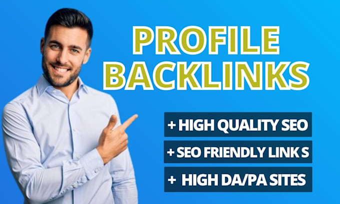 do 150 HQ social media profile backlinks SEO link building