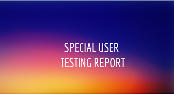 provide quality user testing of  english or german website