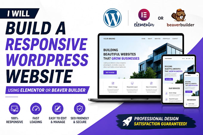 build a responsive wordpress website using beaver builder