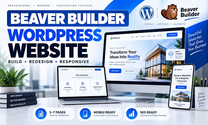 build a responsive wordpress website with beaver builder