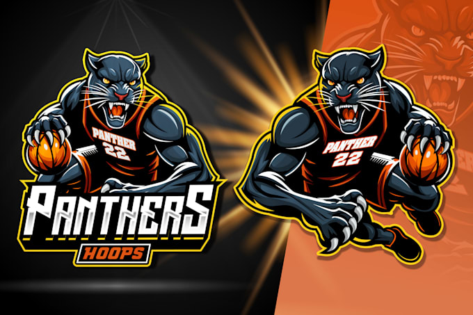 create unique sports mascot and cartoon logo design