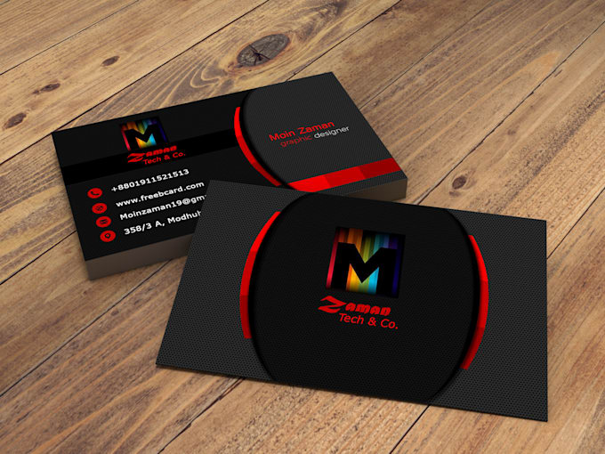 Design Custom And Awesome Business Cards By Designer Moin
