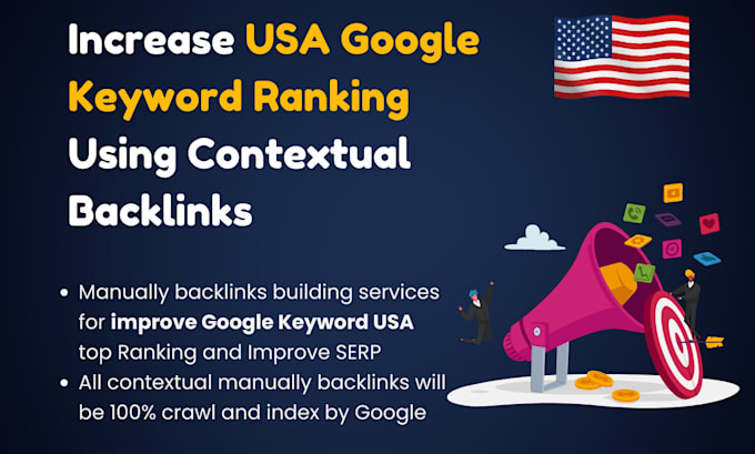 increase USA google keyword ranking using contextual backlinks