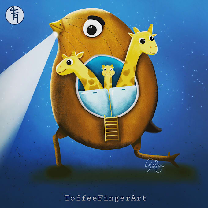 create whole child book illustration