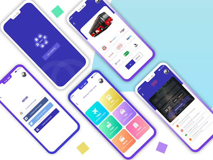 Design mobile app ui mockup by Ankitpatel03