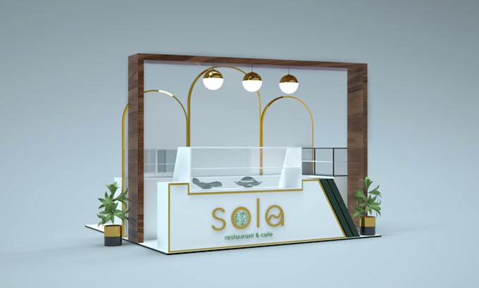 design 3d trade booth design, kiosk and exhibition stall