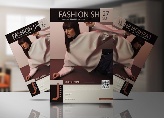 design professional unique fashion flyer design 2hrs