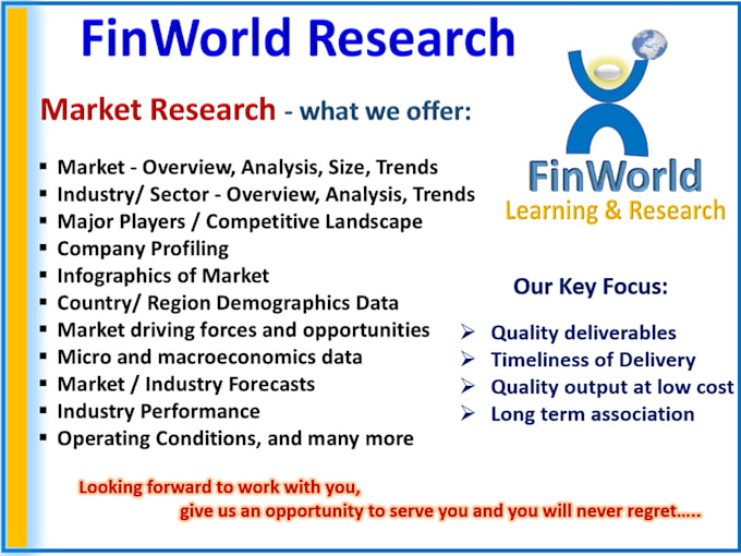 do comprehensive market research and industry research