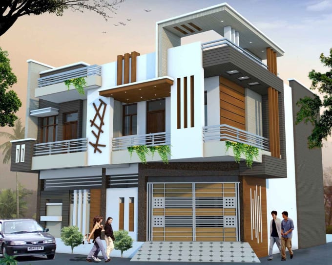 Create fantastic house plans 3d elevation design 