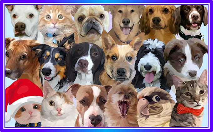 create a stunning vector pet illustration from your photo