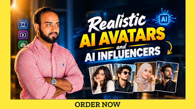 create hyper realistic ai avatars and ai influencers