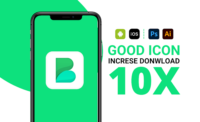 design a professional android and IOS app icon in 24 hours