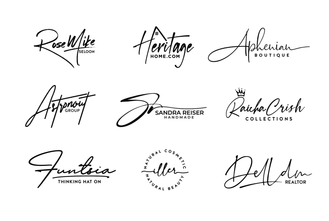 Design Signature, Handwritten, Calligraphy, Text Logo