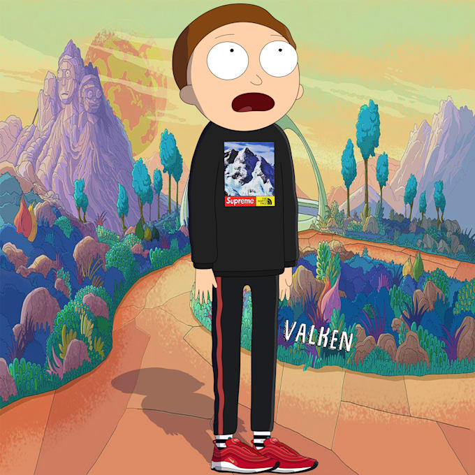 Turn Any Cartoon Into A Hypebeast By Digital Artistt