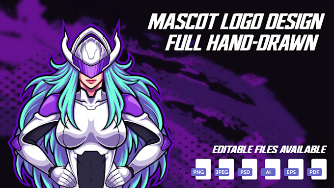 design badass mascot esports logo for your channel or team