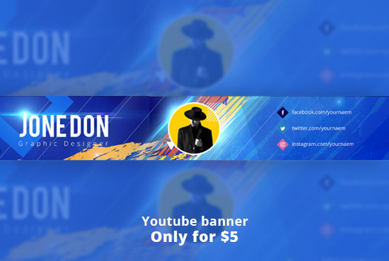 Design Outstanding Youtube Banner Cover By Minar0749