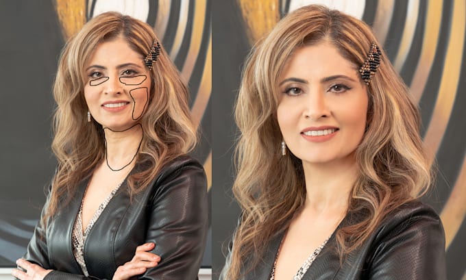 do portrait and headshot photo retouching