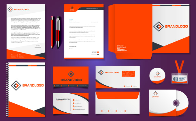 design exclusive business card, letterhead, logo and stationery items