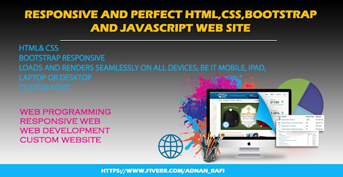 Create responsive and perfect html,css javascript websites by Adnan ...