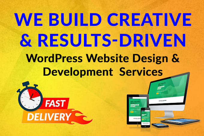 build wordpress website design within 24hrs