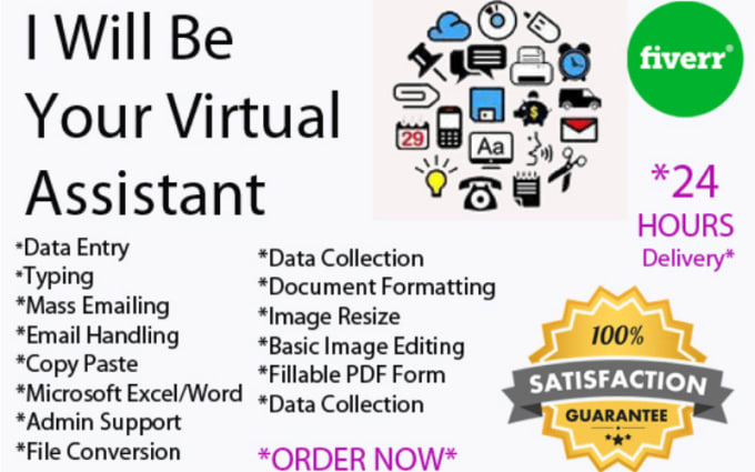Be your virtual assistant for 3 hours by Saliharabiya