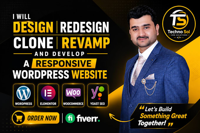 design, redesign, clone, revamp and develop a responsive wordpress website