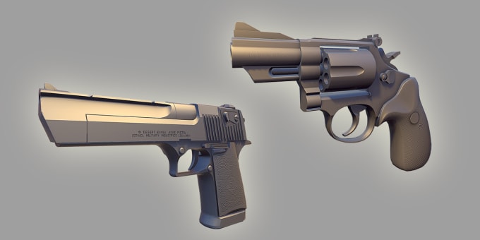 Make Gun Or Rifle In 3d Model By Josiegibson
