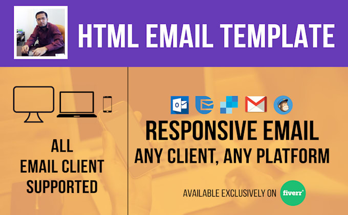 make a responsive HTML email or newsletter template that support any mail client