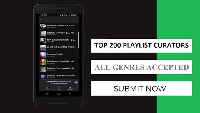 submit your single to top 200 most popular playlist curators