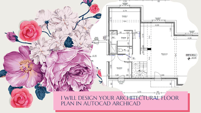 design your architectural floor plan in autocad archicad 2d best price