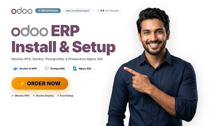install, setup, and configure odoo on vps