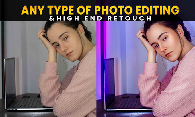 do photo editing, photoshop manipulation and headshot retouching