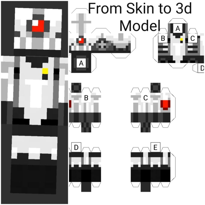 how to make hd minecraft skins 3d