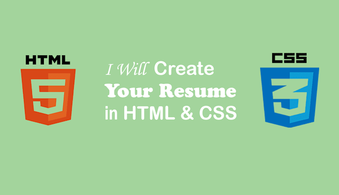 make professional resume in html responsive layout