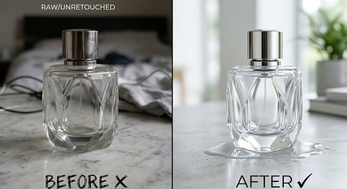 do product photo editing and retouching with cleanup