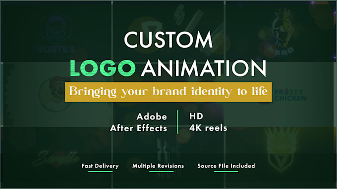 create a professional custom animation for your logo