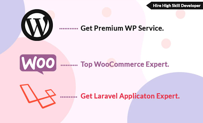 develop wordpress,  php, laravel website