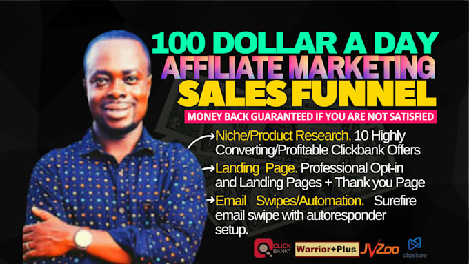 design clickbank sales funnels with follow up emails for passive income